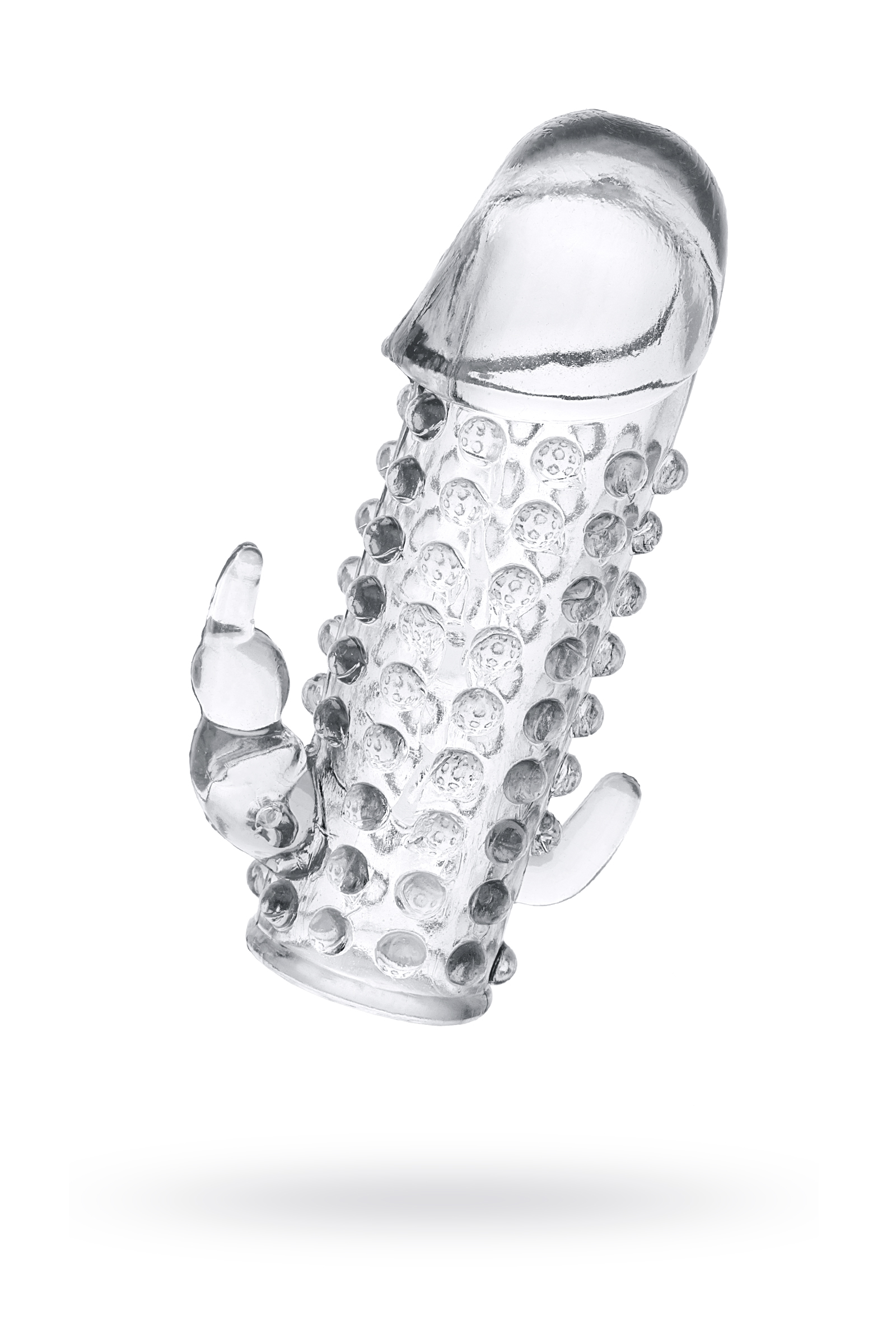 Насадка на пенис  Toyfa,  прозрачная , 13 см, Ø 3