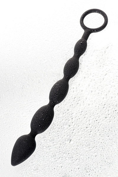 Цепочка анальная TOYFA A-Toys, черная, 27,8 см, Ø 2,7