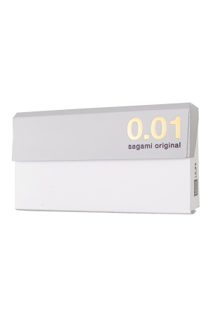 Презервативы Sagami, original 0.01, L-size, гладкие, 19 см, 5,8 см, 5 шт.
