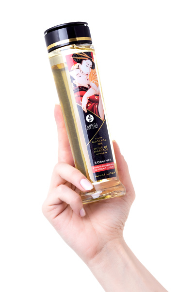 Массажное масло  возбуждающее  Shunga  /клубника/ 250 мл.