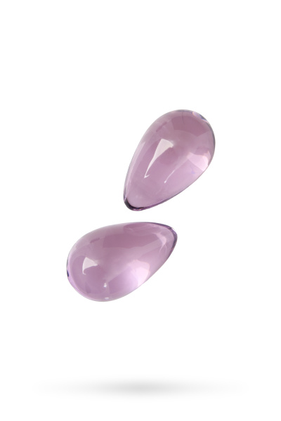 Вагинальные шарики Sexus Glass,стекло,розовые,Ø 2,7 см