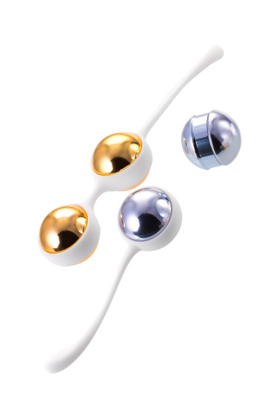 Вагинальные шарики  Nalone Yany  металл, синие, 15,5 см