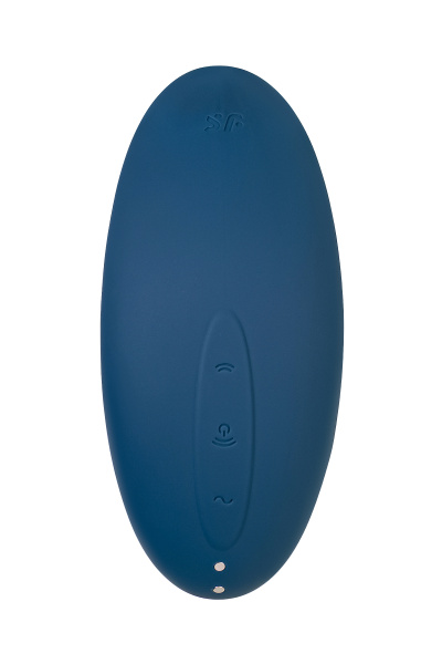 Вакуум-волновой бесконтактный стимулятор клитора Satisfyer Vulva Lover 2, силикон, синий