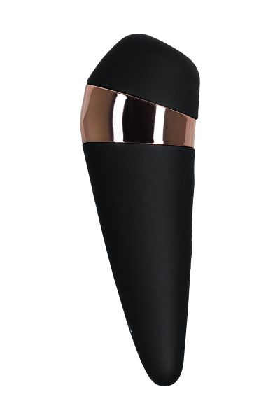 Вакуум-волновой бесконтактный стимулятор  клитора Satisfyer PRO 3 VIBRATION, силикон, черный, 14 см