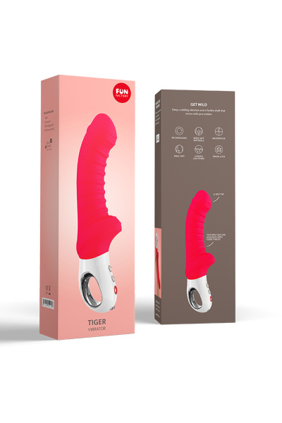 Вибратор Fun  Factory Tiger G 5, красный, 21 см, Ø 4
