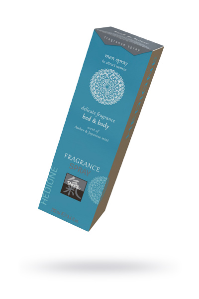 Спрей с феромонами для тела и белья с ароматом Амбры и Японской мяты 