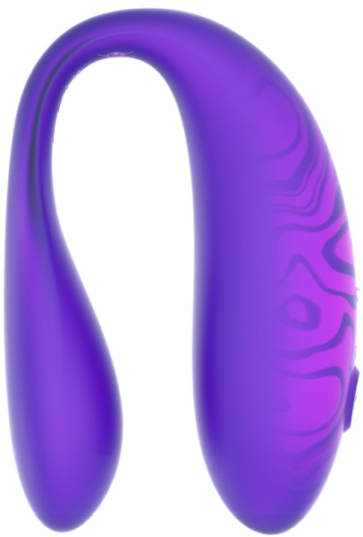 Парный вибромассажер TWIN+, Purple с управлением через приложение.