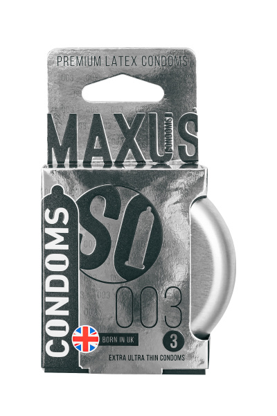 Презервативы Maxus, тонкие,железный кейс,3 шт.